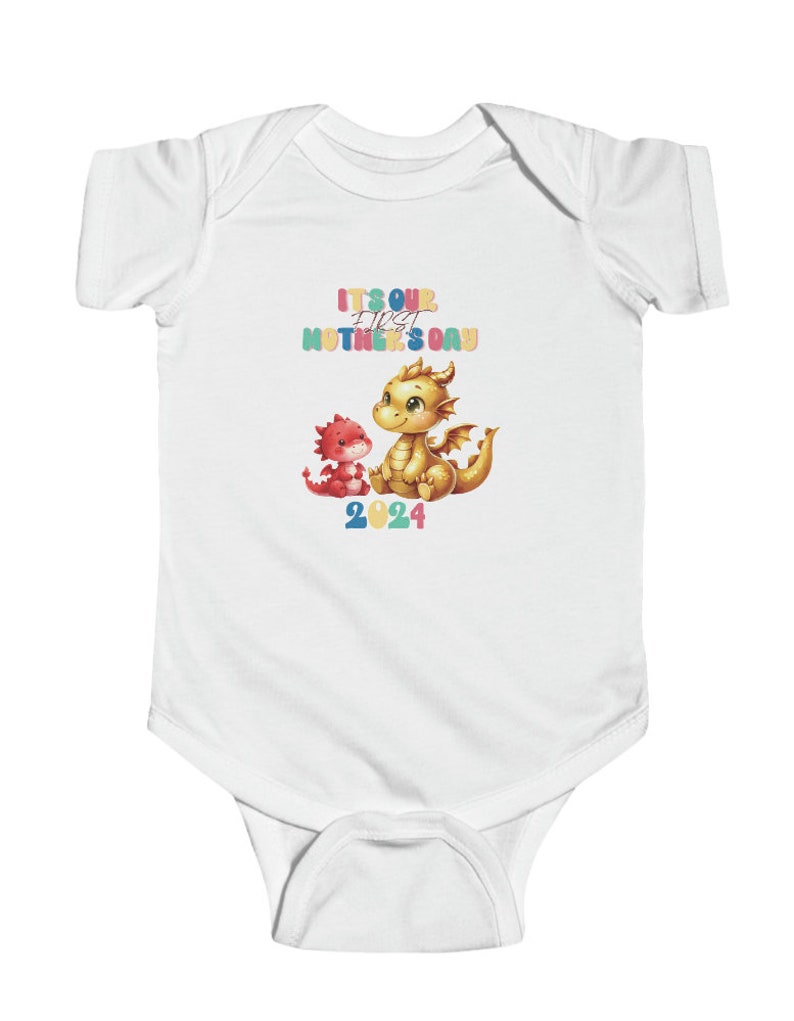 2024 Mommy and Me Set, First Mother's day gift, dragon baby matching shirt, baby shirt, mom Tshirt, new born, dragon year, teeshirt mama image 6