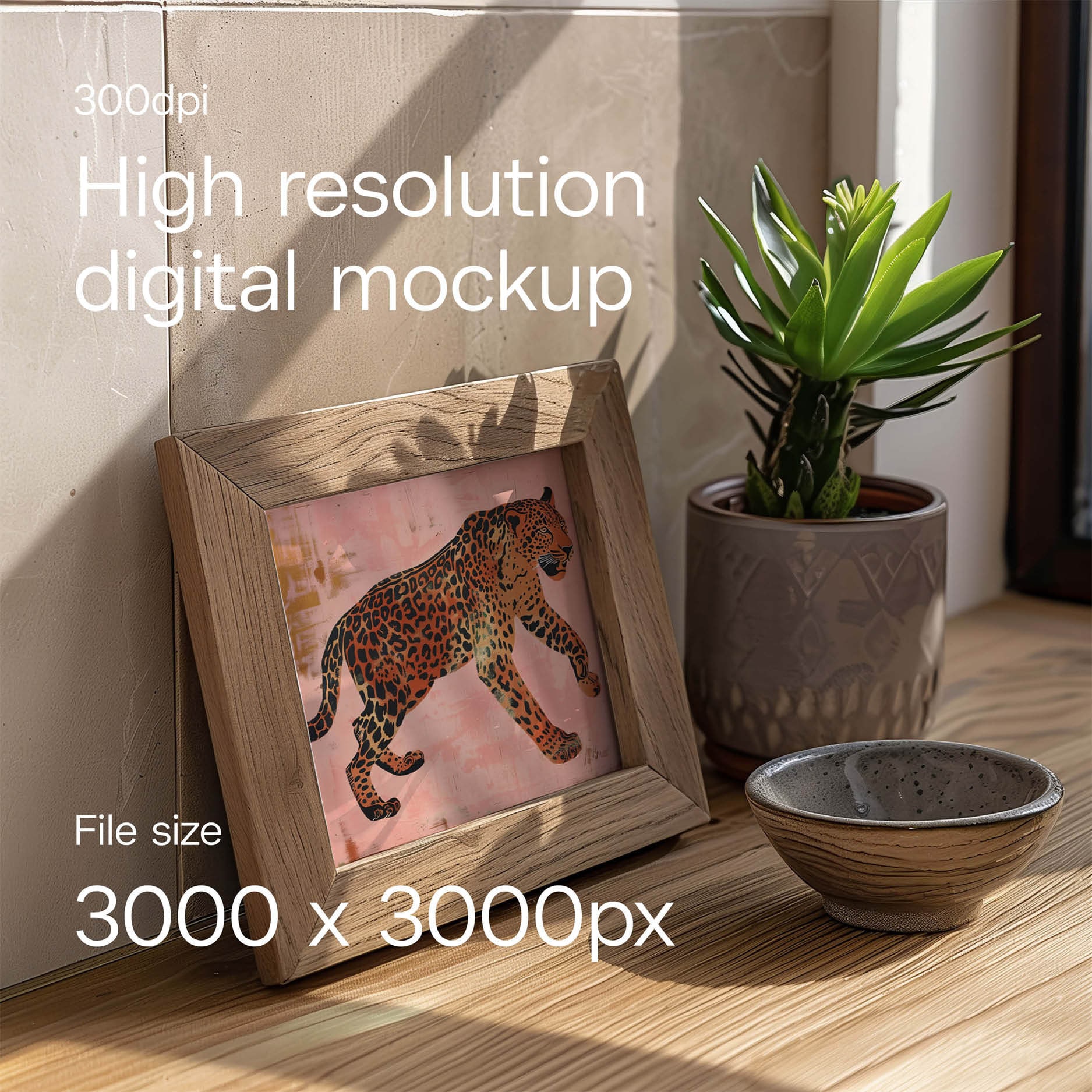 その他 M Square Frame Mockup Photo Frame Mockup Single Wood Frame Mockup