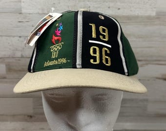 Gorra deportiva vintage con el logotipo de los Juegos Olímpicos de Atlanta de 1996, nueva con etiquetas.