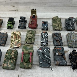 Vintage Galoob Micro Machines Military Tanks Terror Troops Vehicles Lot Of 30 Childhood Toy 1990s