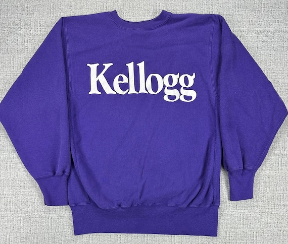 Vintage Champion Reverse Weave Sweatshirt Sz L Kellogg School of 