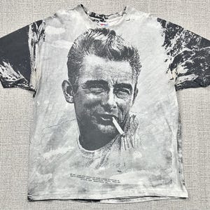 james dean cigarette shirt 18x24 Color Poster Iconic White T-Shirt And Recreating this iconic outfit from
