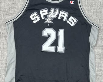 San Antonio Spurs Jersey Mens XL NBA Basketball Tim Duncan 21 Champion