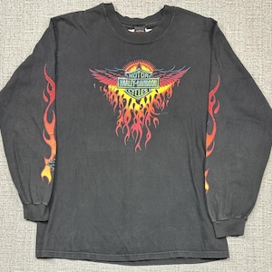 Harley Long Sleeve Flame - Etsy