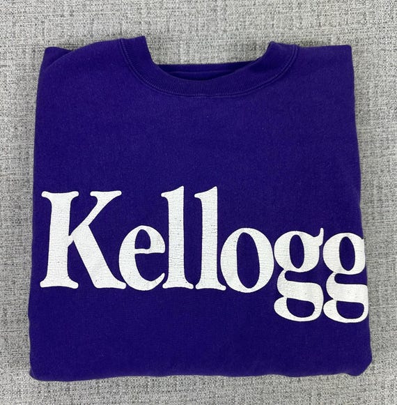 Vintage Champion Reverse Weave Sweatshirt Sz L Kellogg School of 