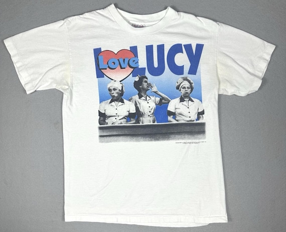 Vintage 1995 I Love Lucy Chocolate Factory White Single