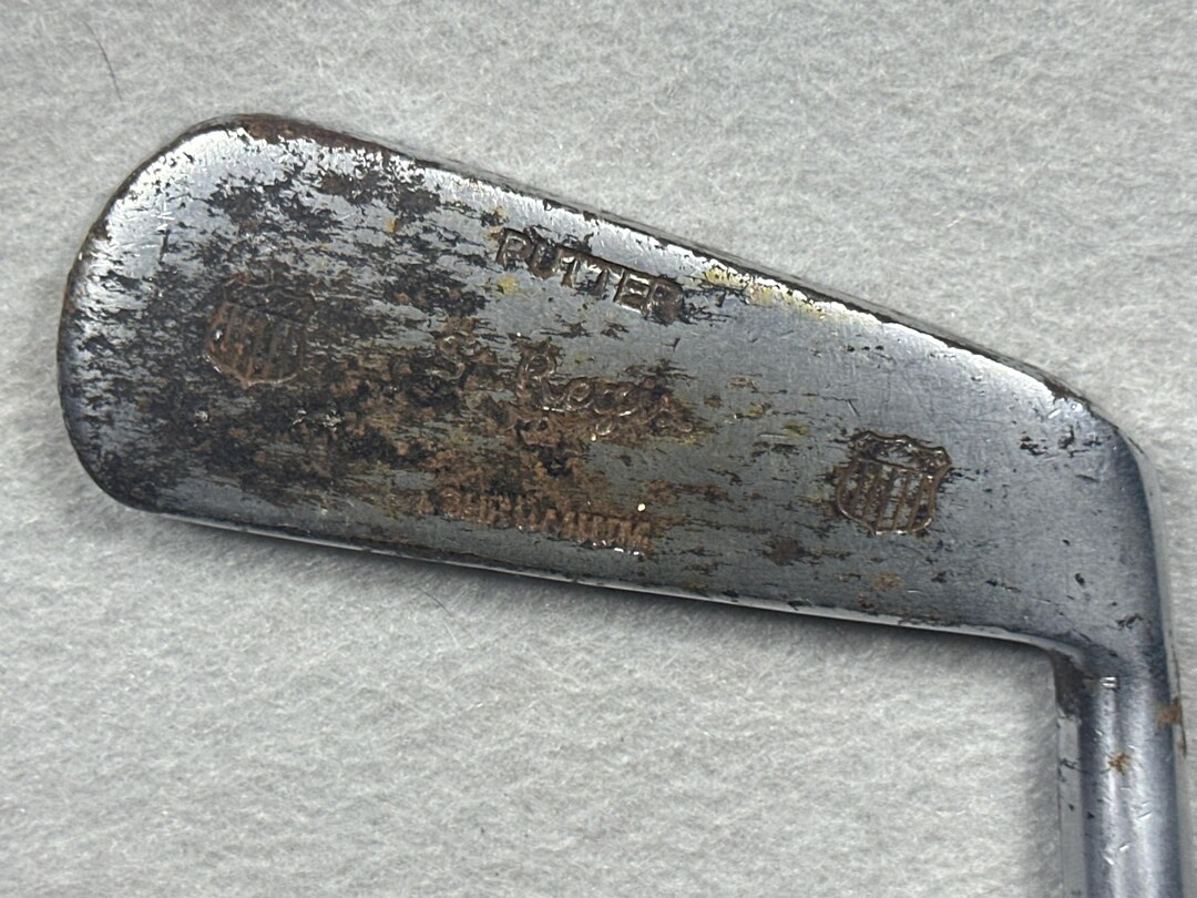 St. Regis Chromium Putter Hickory Shaft Rubber Grip Stick Patina ...