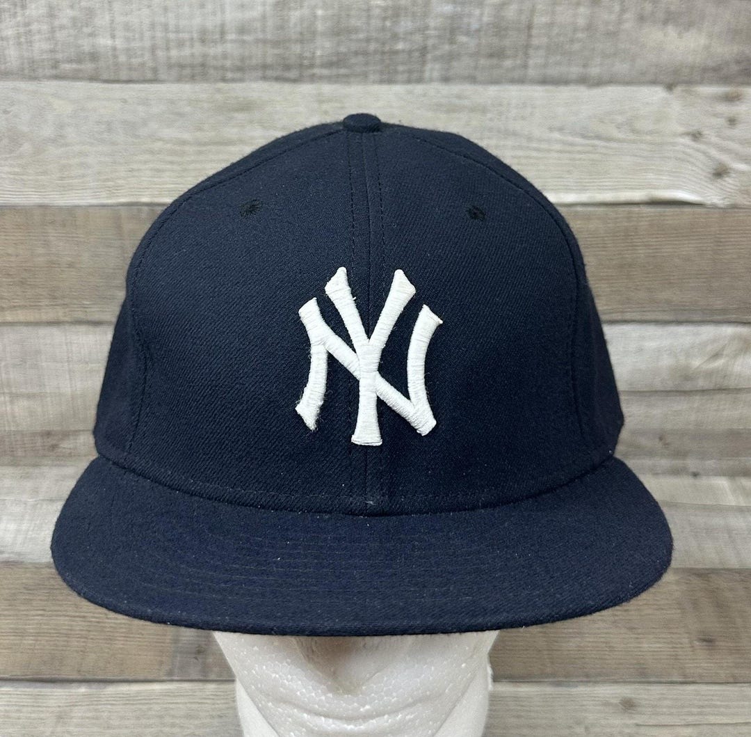 90s Yankees cap vintage 古着 navy ツバ裏グレー 90s Yankees cap