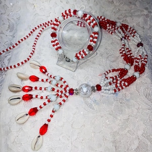 Mazo Necklace and Bracelet for Chango Shango/Ilde Ide Idde y Mazo Eleke de Chango Shango