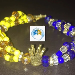 Yemaya Oshun Bracelet/Ilde Ide Idde de Yemaya y Oshun, Dos Aguas