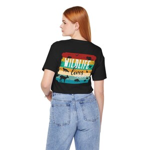 Wildlife Rehabber T shirt, Back graphics Wildlife Lives Matter Tshirt, Animal Lover Tee, Nature Conservation Shirt, Wildlife Supporter Gift