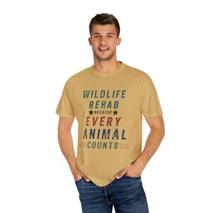 Wildlife Rehab Every Animal Counts Unisex T-shirt, Animal Lover Tee, Nature Conservation Shirt, Wildlife Rescue Gift, Earth Day Apparel