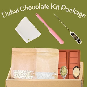 Dubai Chocolate Kit DIY | Premium Chocolate Making Set with Tools & Ingredients | for DIY and Handmade Lovers, Perfect Gift for Loved Ones,