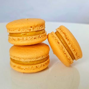 Handmade Pumpkin Spice Macarons: Ganache Filling with Real Ingredients, Halal, Gluten-Free