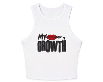 Women's Racerback Tank Top - My Silence Is Growth, Summer Style