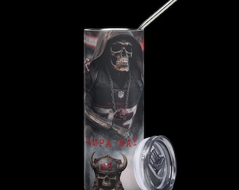 Tampa Bay Buccaneers Tumbler | Game Day Stainless Steel Cup | Football Fan Gift | Insulated Sports Tumbler