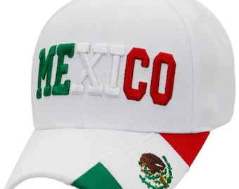 Mexiko-Logo-Flagge bestickte Acryl-Baseballmütze
