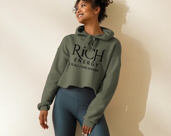 Rich energy Crop Hoodie