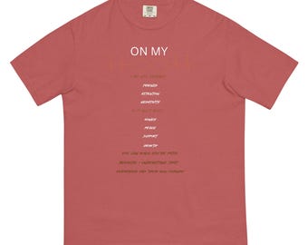 On My Life garment-dyed heavyweight t-shirt