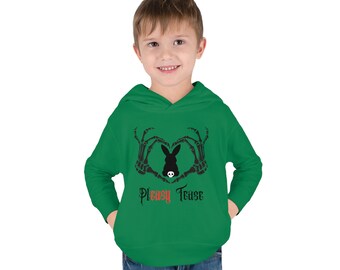 Pullover Felpa con cappuccio da bambino in pile, disegni morbidi e carini, calda fodera in pile, orecchie di animali, tasche con zip, cappuccio regolabile, personaggi dei cartoni animati reversibili