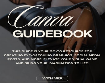 Canva Guidebook with PLR Canva GuideBook with Master Resell Right Canva eBook Digital Marketing eBook with MRR eBook for Digital Marketers