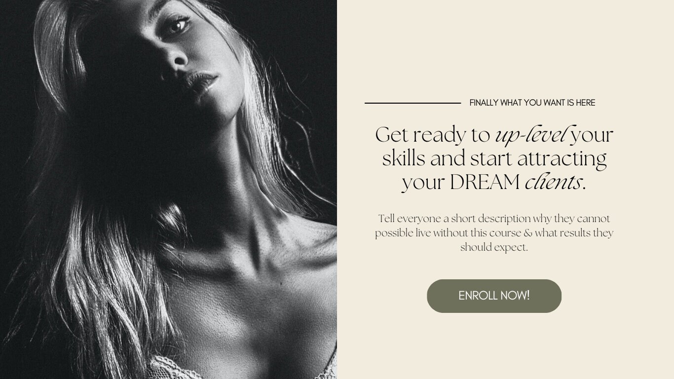 Sales Page Template Online Course Website Template Sales Page Online