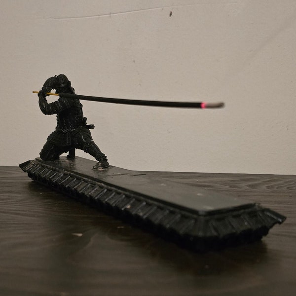 Samurai Incense Holder Very Detailed .STL for 3D Printing, Laser Cutting