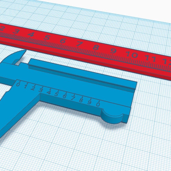 Vernier Caliper (.STL .OBJ .SVG)