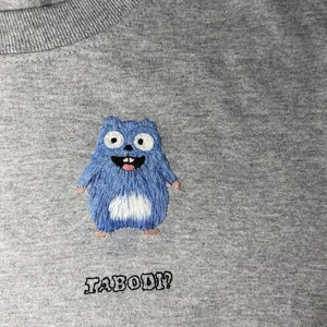 Satin stitch embroidery | Character embroidery | The Lemmings Embroidery | Cartoon embroidery | Hoop Art
