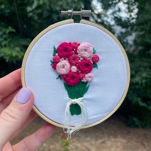 Flowers Embroidery | Gift | Handmade Embroidery | Hoop Embroidery |  Summer Embroidery | Hoop Art