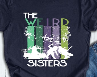 Camiseta de The Weird Sisters, banda de rock mágico, regalo para fans de Harry Potter, camiseta de escuela de magia