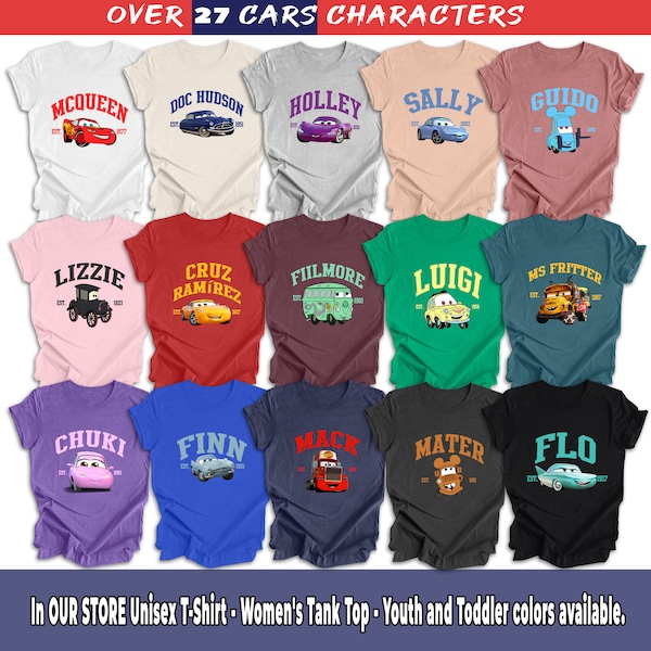 Matching Family Disneyworld Cars Shirts Etsy