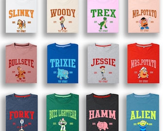 Toy Story Characters Shirt, Disney Family Trip Matching Tee, Buzz Lightyear , Sheriff Woody Tshirt
