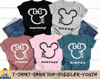 Disneyworld Family Trip Shirt, Mickey Sketch Tee