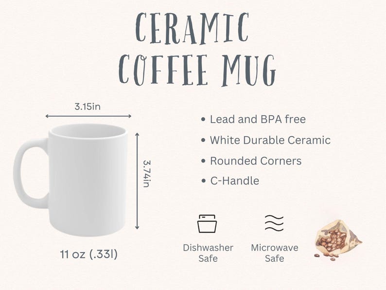 Birth Month Flower Mug January A Delightful 11oz Flower Coffee Mug, A