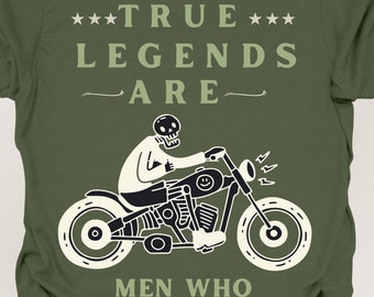 Motorcycle Legend T-Shirt, Bold Rider Design