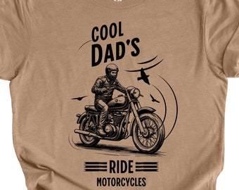 Dad's Motorcycle Ride T-Shirt, Biker Father Gift