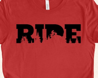 Camiseta gráfica de motocicleta 'RIDE', regalo para moteros