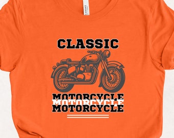 Klassisches Motorrad-T-Shirt, Vintage-Biker-Design
