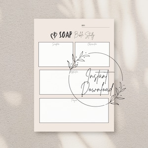 May include: Printable SOAP Bible Study worksheet with a floral design and the text "Instant Download".