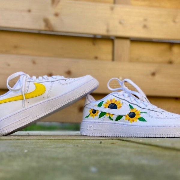 Air Force 1 customisées modèle Sunflower