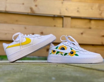 Air Force 1 customisées modèle Sunflower