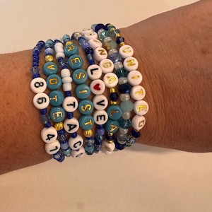 Blue Democrat Protest Friendship Bracelets- no kings- good trouble- hands off- resist- mad woman- feminist