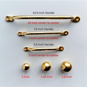 Unlacquered Polished Brass Cabinet Handle – Modern Gold Drawer Pull