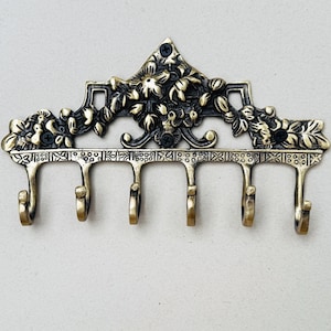 Brass Antique Victorian Hook/ Handcrafted & Solid Brass /Vintage Wall Hook / Coat Hooks / Key Hanger/ Clothes Hook Hanger / Utility Hook