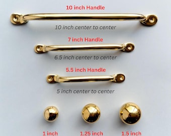 Unlacquered Polished Brass Cabinet Handle – Modern Gold Drawer Pull