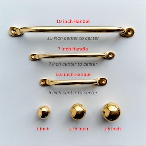 Unlacquered Polished Brass Cabinet Handle – Modern Gold Drawer Pull