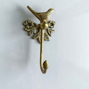 Brass Antique Finish Bird Hook / Handcrafted & Solid Brass / New Collection