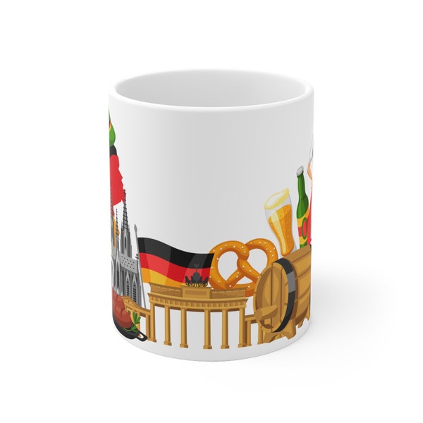 Deutsche Kultur Tasse - Idee für Weihnachtsgeschenk - Perfekt für Muttertag - Geschenk für die beste Mutter - Mug en céramique Frauengeschenk
