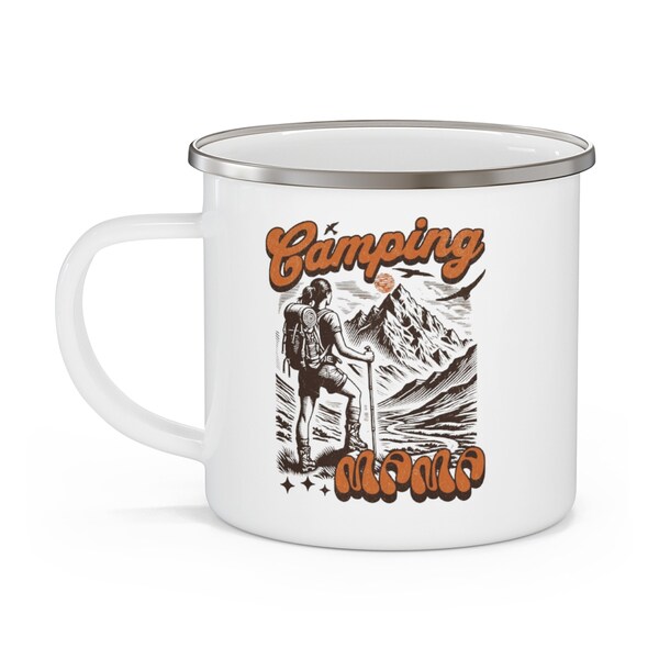 Mountain Camping Mama Tasse - Heißer Kaffee zum Muttertag - Love Mama Mountain Design - Bestes Geschenk für Sie